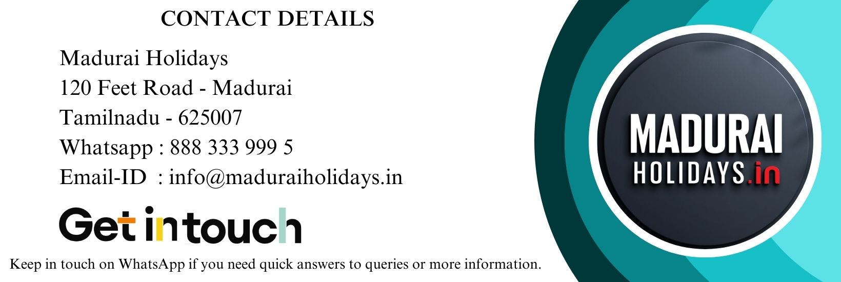 Southindia Travels Contact Information